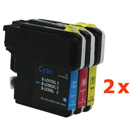 ** Sada 6 inkoustů LC-985 CMY kompatibilní s Brother se slevou 15 % !!
