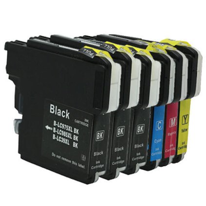 ** Sada 6 inkoustů LC-985 CMYK kompatibilní s Brother se slevou 15 % !!