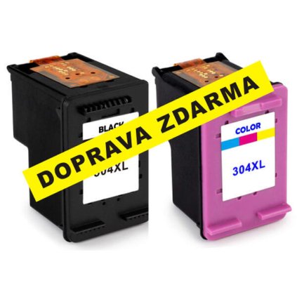 Inkousty HP 304XL / N9K08AE + N9K07AE kompatibilní, černý + barevný, sada