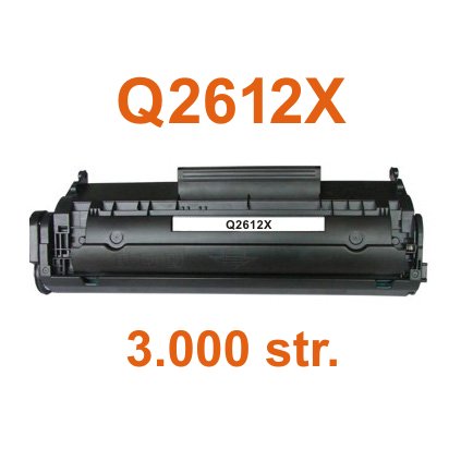 Toner HP Q2612X / HP 12X kompatibilní, černý, 3.000 str.