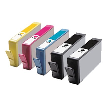 ** Sada 5 inkoustů HP 655XL / CZ109, CZ110, CZ111, CZ112, CMYK se slevou 10 % !!