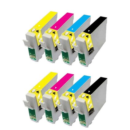 ** Sada 8 inkoustů Epson T1291 T1292 T1293 T1294 kompatibilní - sleva 20 % !!