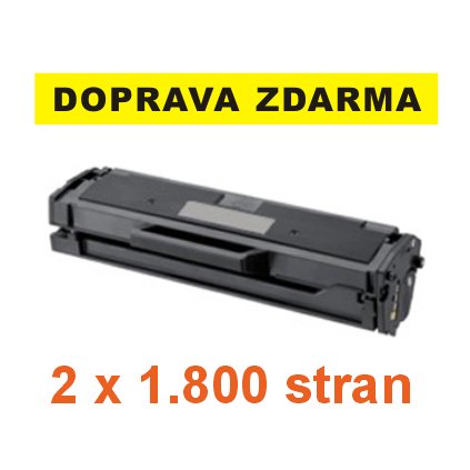 Toner Samsung 111L / MLT-D111L černý, kompatibilní 1.800 str. 2 ks - sleva 17 % !!