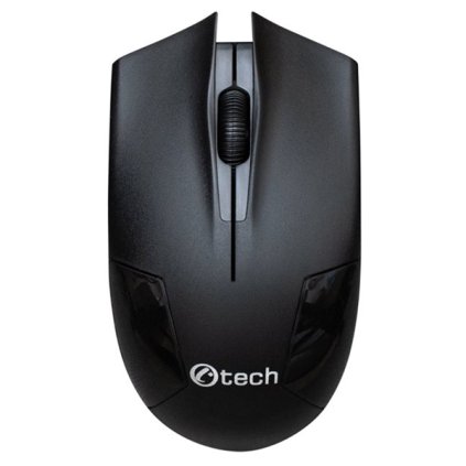 C-TECH bezdrátová optická myš WLM-08,  1200 DPI,  černá, 3 tlačítka