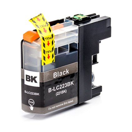 Inkoust Brother LC-223 BK kompatibilní, černý, 20 ml !! Extra vysoká kapacita