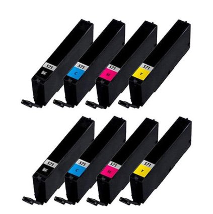 ** Sada 8 inkoustů CLI-571BK XL + CLI-571C,M,Y XL se slevou 13 % !!
