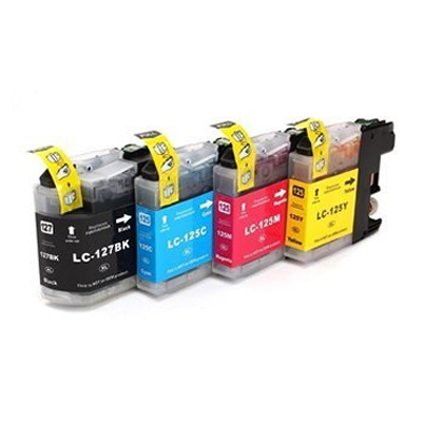 ** Sada 4 inkoustů LC-127XL BK, LC-125XL CMY do Brother se slevou 10 % !!