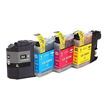 ** Sada 4 inkoustů LC-129XL BK, LC-125XL CMY do Brother se slevou 10 % !!
