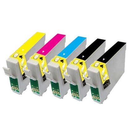 ** Sada 5 inkoustů Epson T1281 T1282 T1283 T1284 kompatibilní - sleva 11 % !!