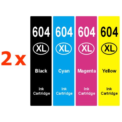 ** Sada 8 inkoustů Epson 604XL BK,C,M,Y kompatibilní se slevou 19 % !!