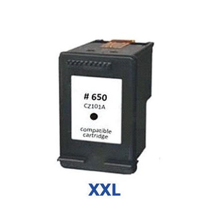 Inkoust HP 650 XXL / 650XL / CZ101AE kompatibilní, černý --- 3 x více inkoustu !!