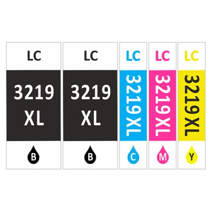 ** Sada 5 inkoustů Brother LC-3219XL CMYK kompatibilní se slevou 12 % !!