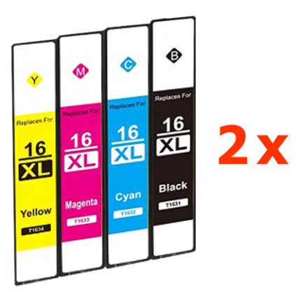 ** Sada 8 inkoustů Epson 16XL / T1631, T1632, T1633, T1634 se slevou 20 % !!