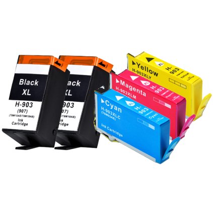 ** Sada 5 inkoustů HP 903XL / T6M15AE, T6M03AE, T6M07AE, T6M11AE se slevou 12 % !!