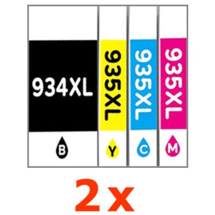 ** Sada 8 inkoustů HP 934XL, 935XL CMYK, kompatibilní, se slevou 20 % !!