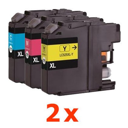 ** Sada 6 inkoustů LC-525XL CMY kompatibilní s Brother se slevou 15 % !!