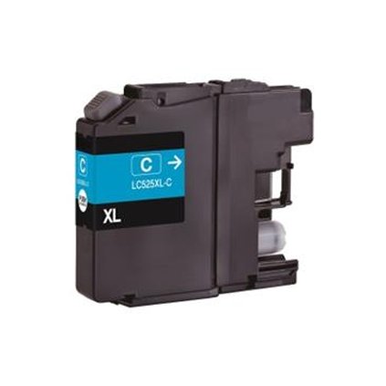 Inkoust LC-525XL C kompatibilní s Brother LC-525XLC, azurový, 14 ml !!