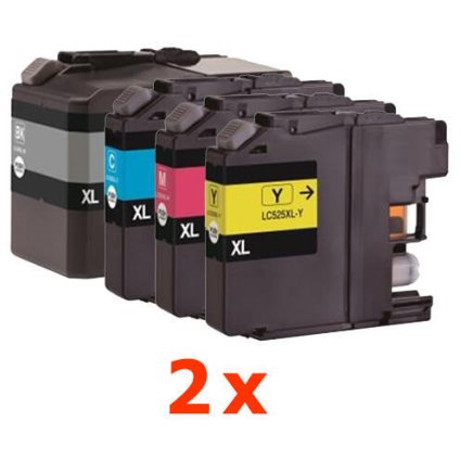 ** Sada 8 inkoustů LC-529XL BK, LC-525XL CMY do Brother se slevou 18 % !!