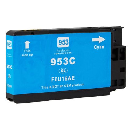 Inkoust HP 953XL / F6U16AE kompatibilní, azurový, 24 ml !!