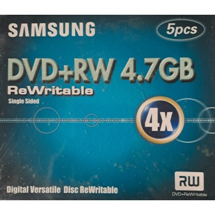 Samsung DVD plus RW, 4x, 5ks