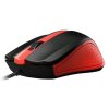 C-TECH optická myš WM-01R,  1200 DPI,  USB,  červeno-černá, 3 tlačítka