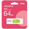 Flash disk 64 GB Adata UV320 USB 3.2,  barva bílá / zelená