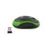 Titanum TM116G VULTURE bezdrátová optická myš, 1000 DPI,  černo-zelená