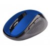 C-TECH bezdrátová optická myš WLM-02B,  1600 DPI,  černo-modrá, 6 tlačítek