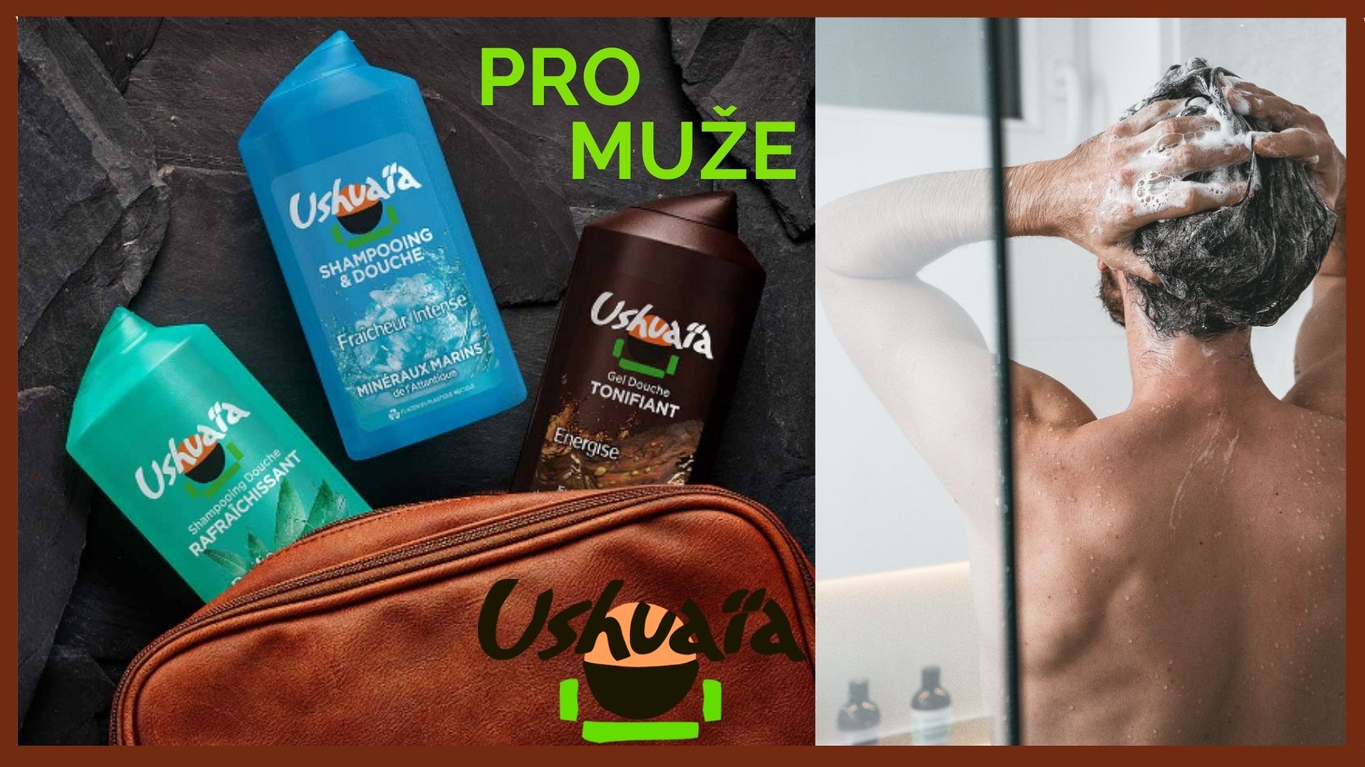Sprchové gely a šampony pro muže. Nabízíme kvalitní pánskou kosmetiku od francouzských značek Ushuaia a Le Petit Marsseillais.
