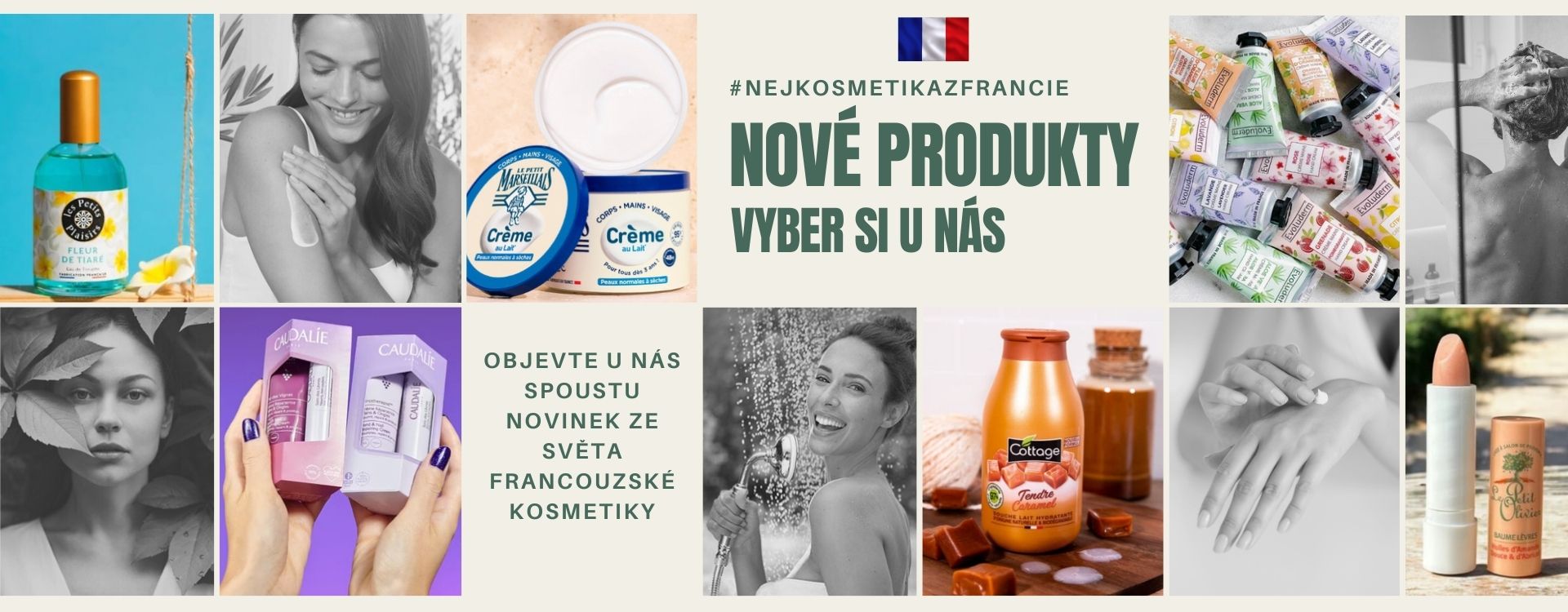 Nové produkty z Francie jsou tu pro vás. MObjevte naše novinky ze světa francouzské kosmetiky.