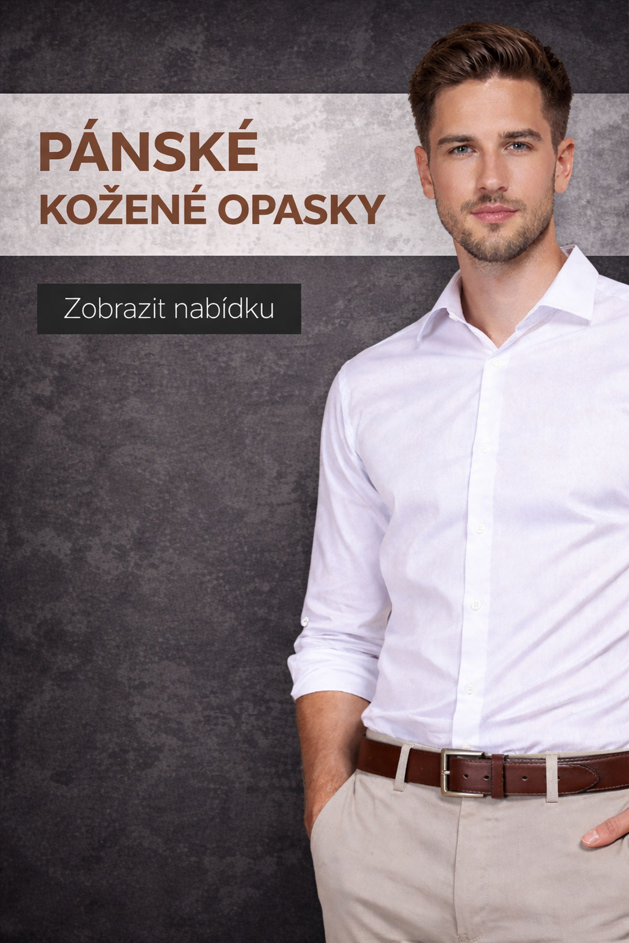 Pánské kožené opasky mobil