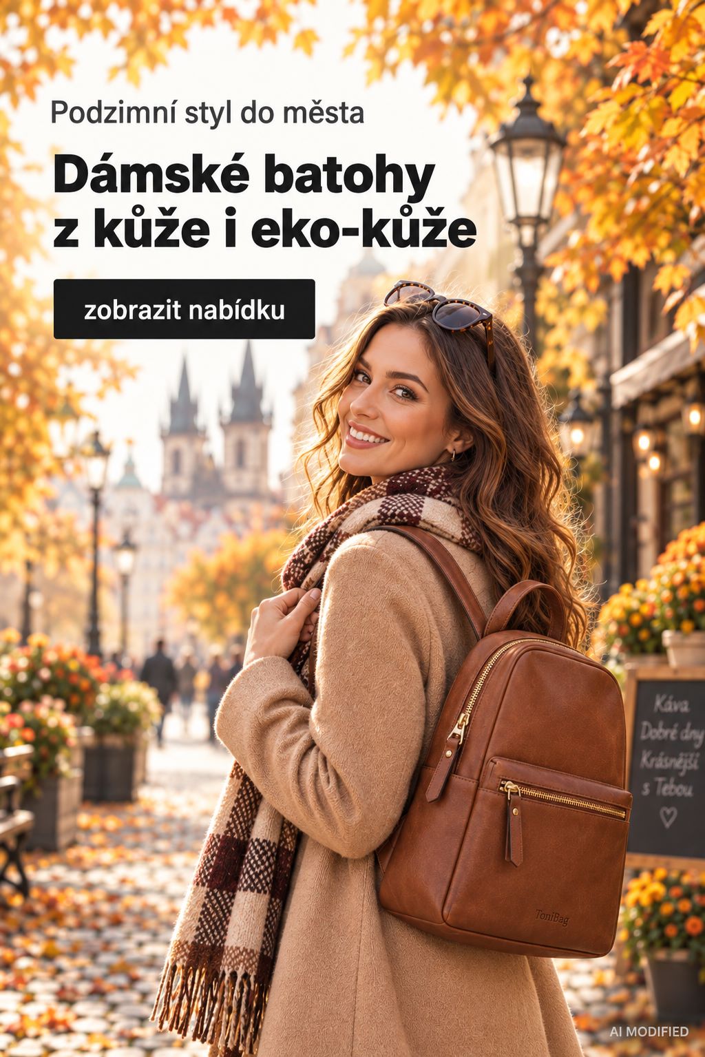 Banner podzim dámské batohy mobil