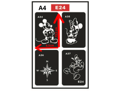 Šablona Mickey Mouse