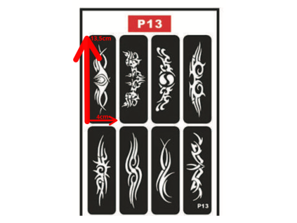 Šablona P13 Ornamenty