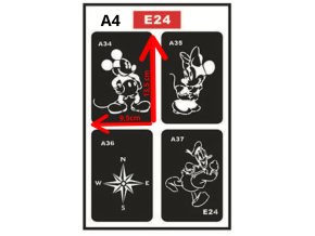 Šablona Mickey Mouse
