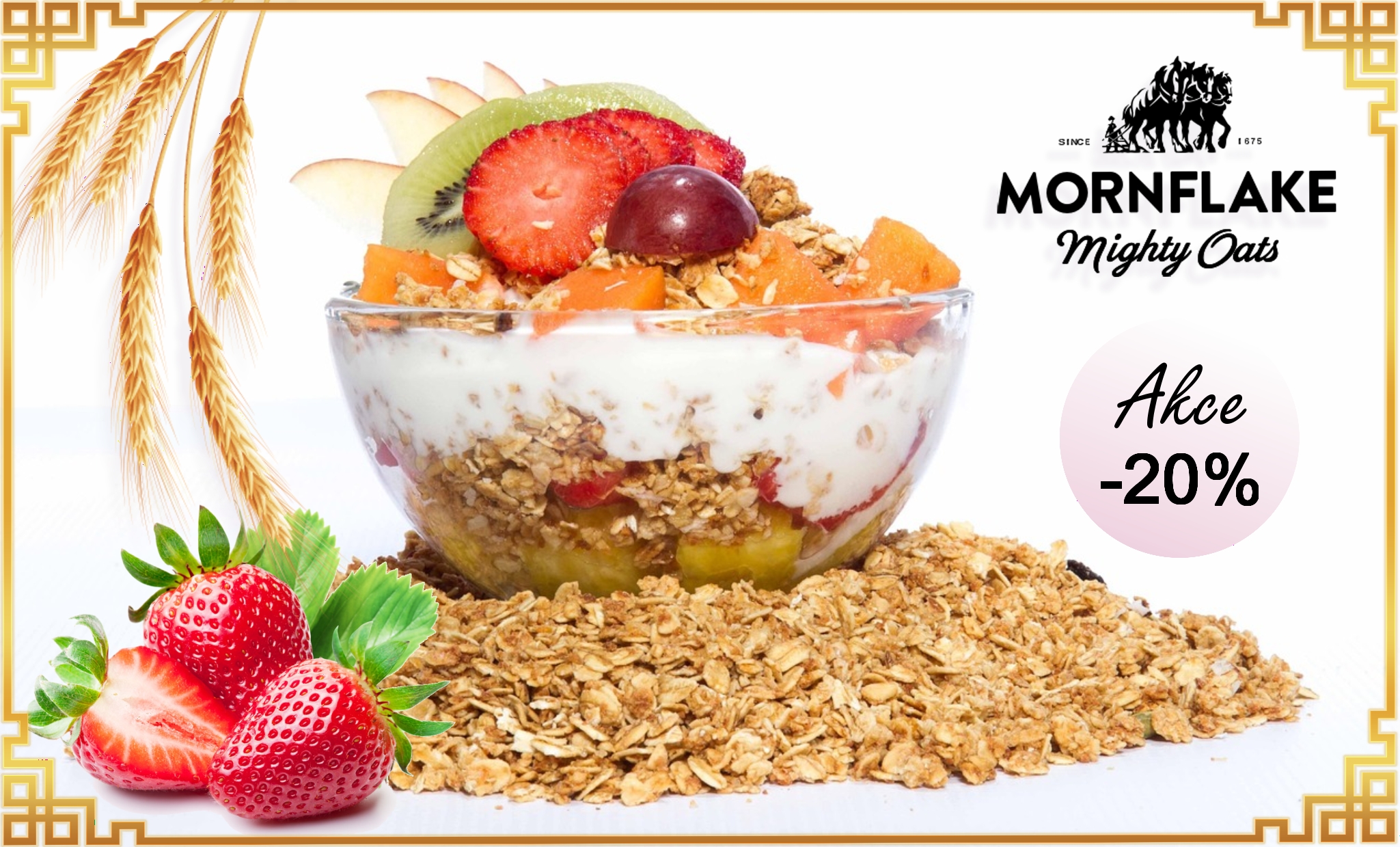 Mornflake cereálie 20% sleva
