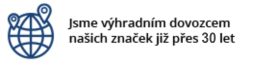 Jsme výhradním dovozcem našich značek již přes 30 let