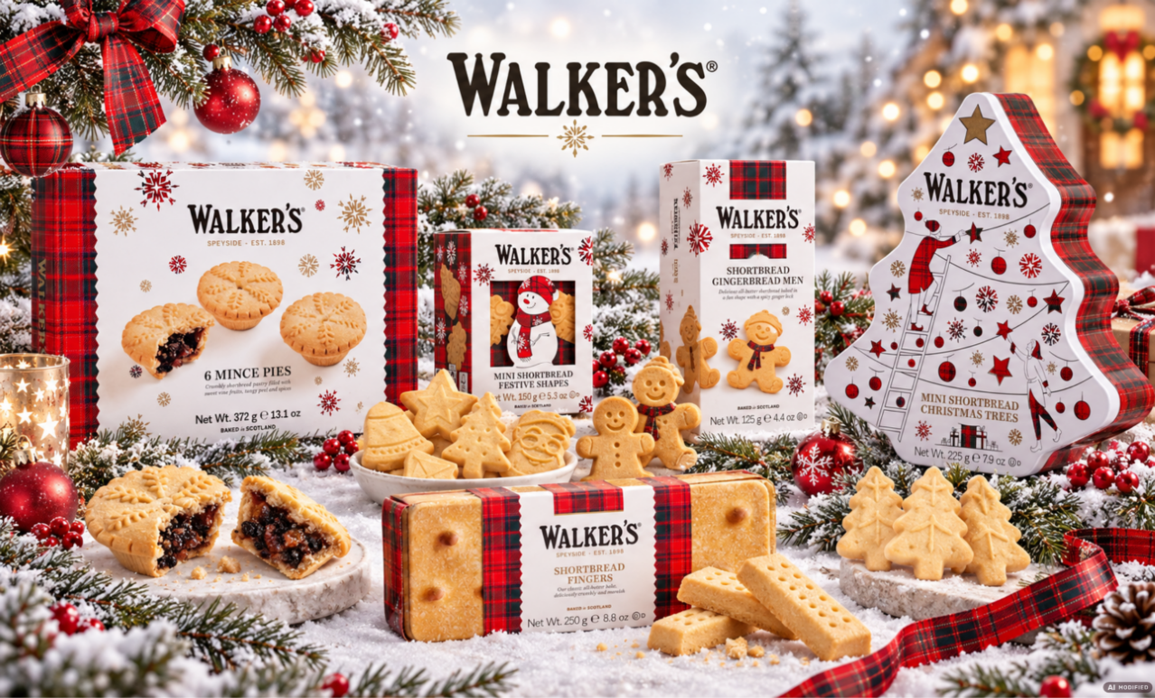Walkers sušenky v zimním designu již k dispozici skladem.