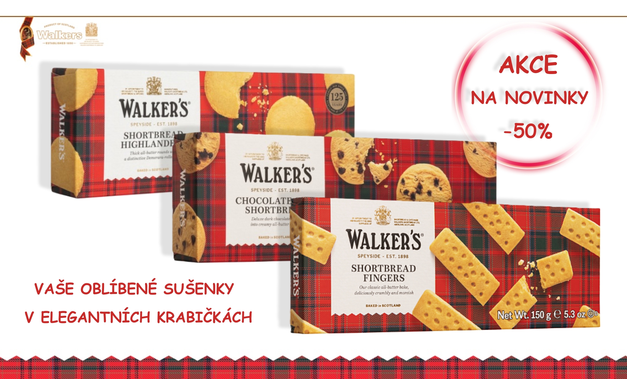 Walkers shortbread akce na novinku
