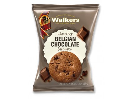 Walkers Čokoládové sušenky s kousky belgické čokolády 25g