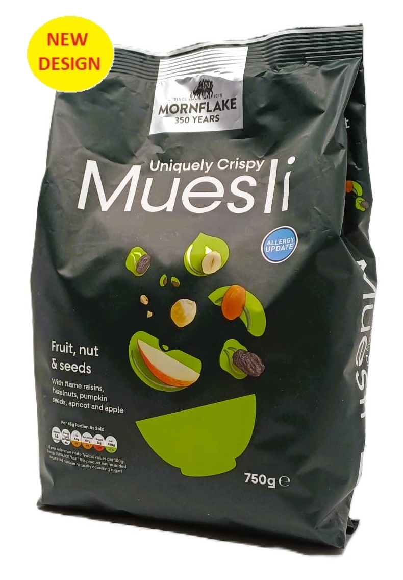 Cereálie Ovoce, ořechy a semínka 750g Mornflake