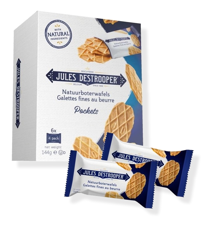 Jules Destrooper Křupavé máslové vafle 6x24g