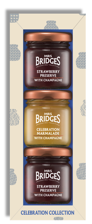 MB Sada džemů se šampaňským ( Pomeranč a 2x Jahoda)