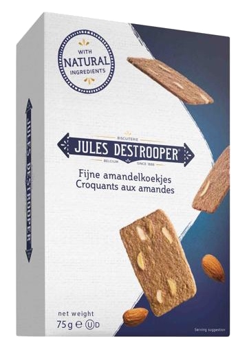 Jules Destrooper Tenké mandlové sušenky 75g