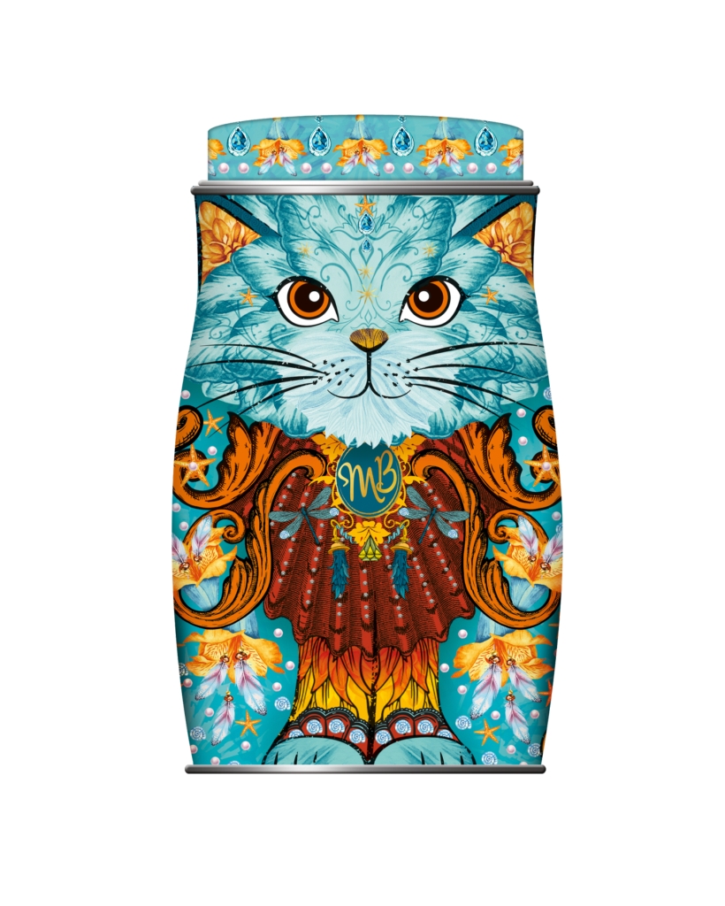 Čokoládové lanýže dóza Kočka Spirit Blue, 36g