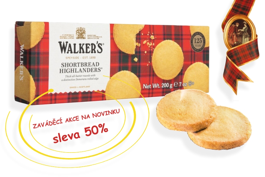 Walkers máslové sušenky 135g
