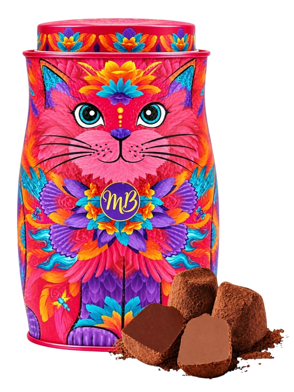 Čokoládové lanýže v dóze kočka Sunset Samba 135g