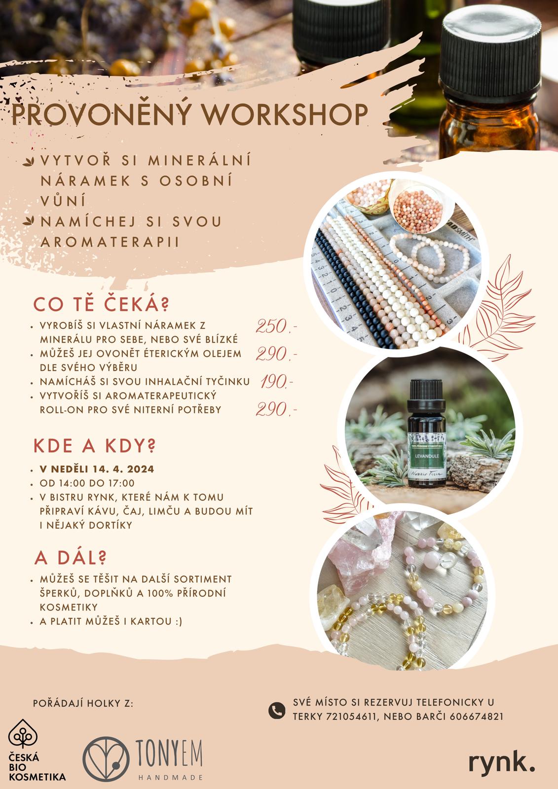 PROVONĚNÝ NÁRAMKOVÝ WORKSHOP V PŘÍBRAMI 14.4.