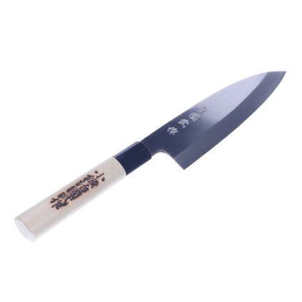 MIKI HAMONO SEISAKUSHO Japanese Kokaji Kunitake Saku Funayuki Kitchen Knife - 165 mm - UF225