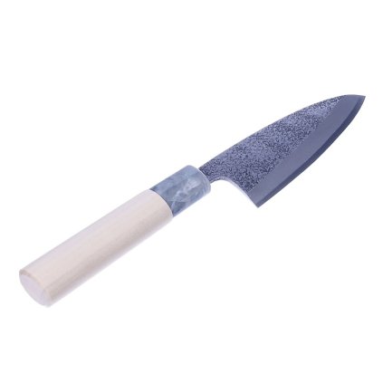UMEBACHI RYUMA Japanese Small Deba Knife for Fish Filleting with Hammertone Finish - 105 mm